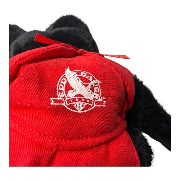 LL Bean Trapper Hat GUND DOG PLUSH 17”Black Labrador Hunting Cap Stuffed Animal - Picture 9 of 11